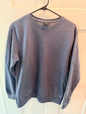 Zelos Womens Sweatshirt Medium Blue Athleisure Crewneck Pullover
